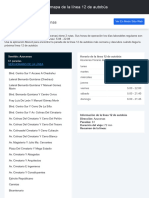 Chedraui - Azucenas: Horario y Mapa de La Línea 12 de Autobús