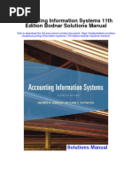 Accounting Information Systems 11th Edition Bodnar Solutions Manual Full Chapter PDF