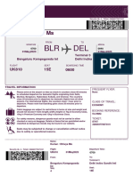 Boardingpass - Bangalore To Delhi