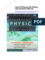 Fundamentals of Physics 9Th Edition Halliday Solutions Manual Full Chapter PDF