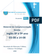 Ingls 8 e 9 Ano 03 08 A 14 08