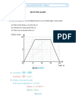 Session 1 - Speed-Time Graph Worksheet - For Tutor