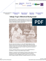 Sahaja Yoga's Historical Background