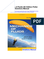 Mechanics of Fluids 5Th Edition Potter Solutions Manual Full Chapter PDF