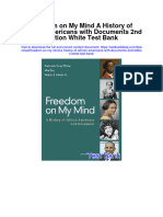 Freedom On My Mind A History of African Americans With Documents 2Nd Edition White Test Bank Full Chapter PDF