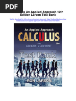 Ebook Calculus An Applied Approach 10Th Edition Larson Test Bank Full Chapter PDF