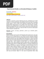 Experimental Studies On Downdraft Biomass Gasifier