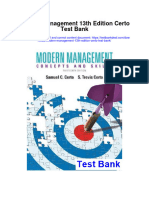 Modern Management 13Th Edition Certo Test Bank Full Chapter PDF