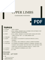 Upper Limb Positioning X Ray