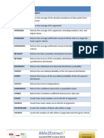 Statistical Functions