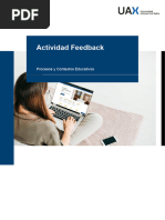 Feedback Procesos y Contextos Educativos