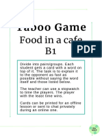 B1 Taboo Game Food in A Cafe