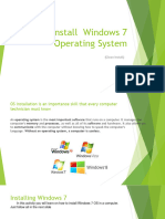 How To Install Windows 7 Operating System