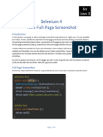 Selenium 4 Take Full-Page Screenshot