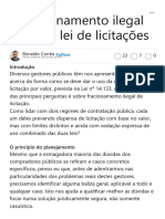 (Artigos) o Fracionamento Ilegal Na Nova Lei de Licitações - Linkedin