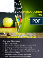 Introduction To Accounting