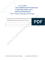 1.5 IGCSE ICT Impact of Emerging Technologies Topic Question Paper 1 Set 1 WM