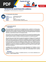 Programa FINAL Técnicas de Investigación Jurídica 2024