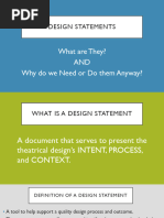 Design Statements PowerPoint