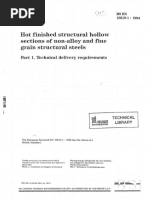 BS EN 10210 - 1 1994-Hot Finished Structural Hollow Sections of Non-Alloy & Fine Grain Structural Steels