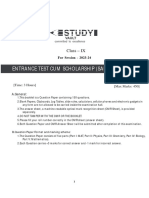 Class - IX Go X - Sample Paper-3