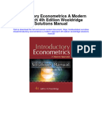 Introductory Econometrics A Modern Approach 4Th Edition Wooldridge Solutions Manual Full Chapter PDF