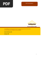 Injectable Artesunate Field Testing Report