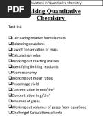 Stoichiometry Revision Booklet - With Answers