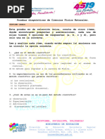 Pruebas Diagnósticas de Ciencias Físico Naturales