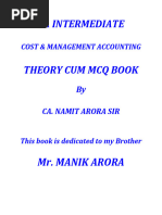 Cost Theory Cum MCQ Book