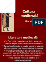 Cultura Medievală - Literatura