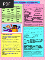 Past Simple Mixed Regular Irregular Verbs