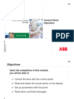 ACS800 Control Panel Operation