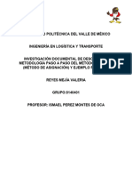 Investigación Documental de Describir La Metodología Paso A Paso Del Método Karkama (Método de Asignación) y Ejemplo Práctico.