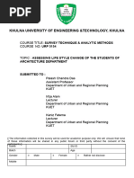 URP - Questionnaire Sample