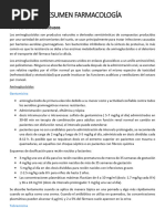 Resumen Farmacología - Segundo Examen PDF