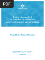 Review Into Aspects of The Australian Taxation Office's Use of Compliance Risk Assessment Tools