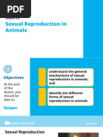 Earth and Life Science SHS 3.4 Sexual Reproduction in Animals