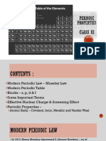 Periodic Properties Class 1