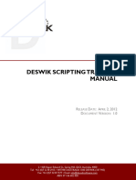 Deswik Scripting Training Manual