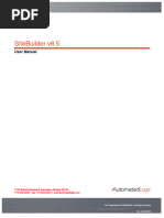 SiteBuilder v8.5 User Manual