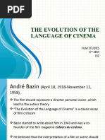 The Evolution of The Language of Cinema