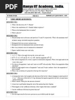 Ts JR Physics Imp Questions 2022-23