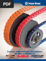 FENNER DRIVES Correas Trapezoidales Compuestas de Alto Rendimiento