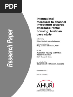 Measures To Channel Investment Towards Affordable Rental Housing Austrian Case Study