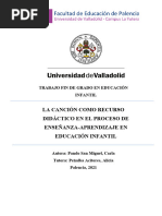 La Canción Como Recurso Didáctico en El Proceso de La Enseñanza-Aprendizaje en Educación Infantil