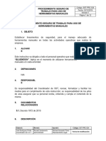 SST-PRC-024 Procedimiento Seguro de Trabajo para Uso de Herramientas Manuales