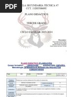 PLANO DIDACTICO ESPAÑOL 3ro. (Del 06 Al 23 de Febrero Del 2024) Proyecto No. 8