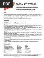 Lubrificante de Motor para Motocicletas 4T Tecnologia Semissintética HC-TECH