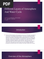 Different Layers of Atmosphere and Water Cycle